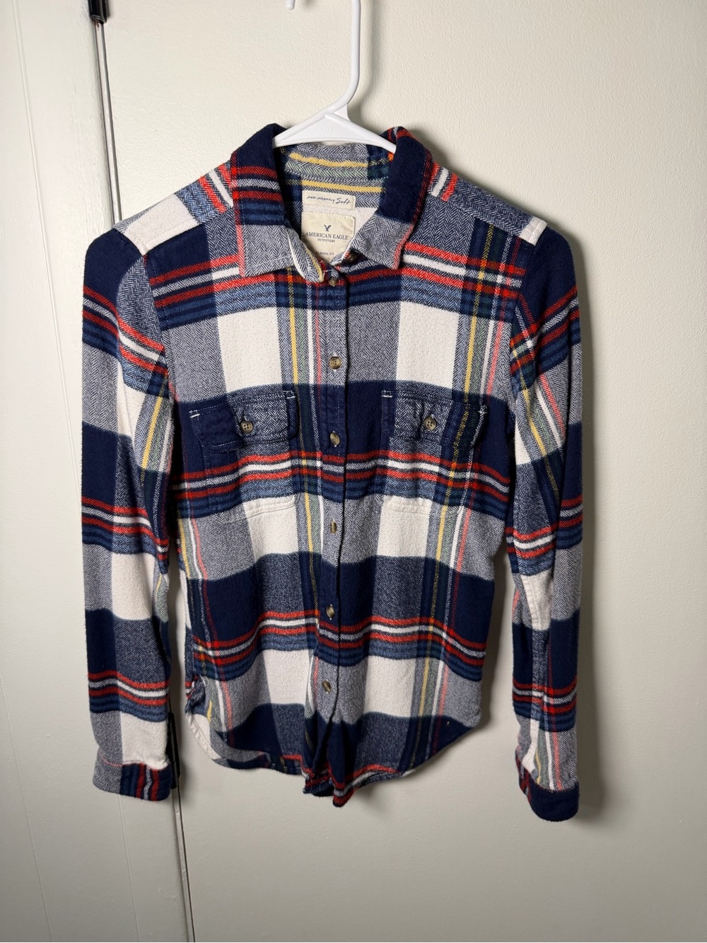 American Eagle Women’s Classic Fit Flannel Shirt | Plaid | XS | GUC